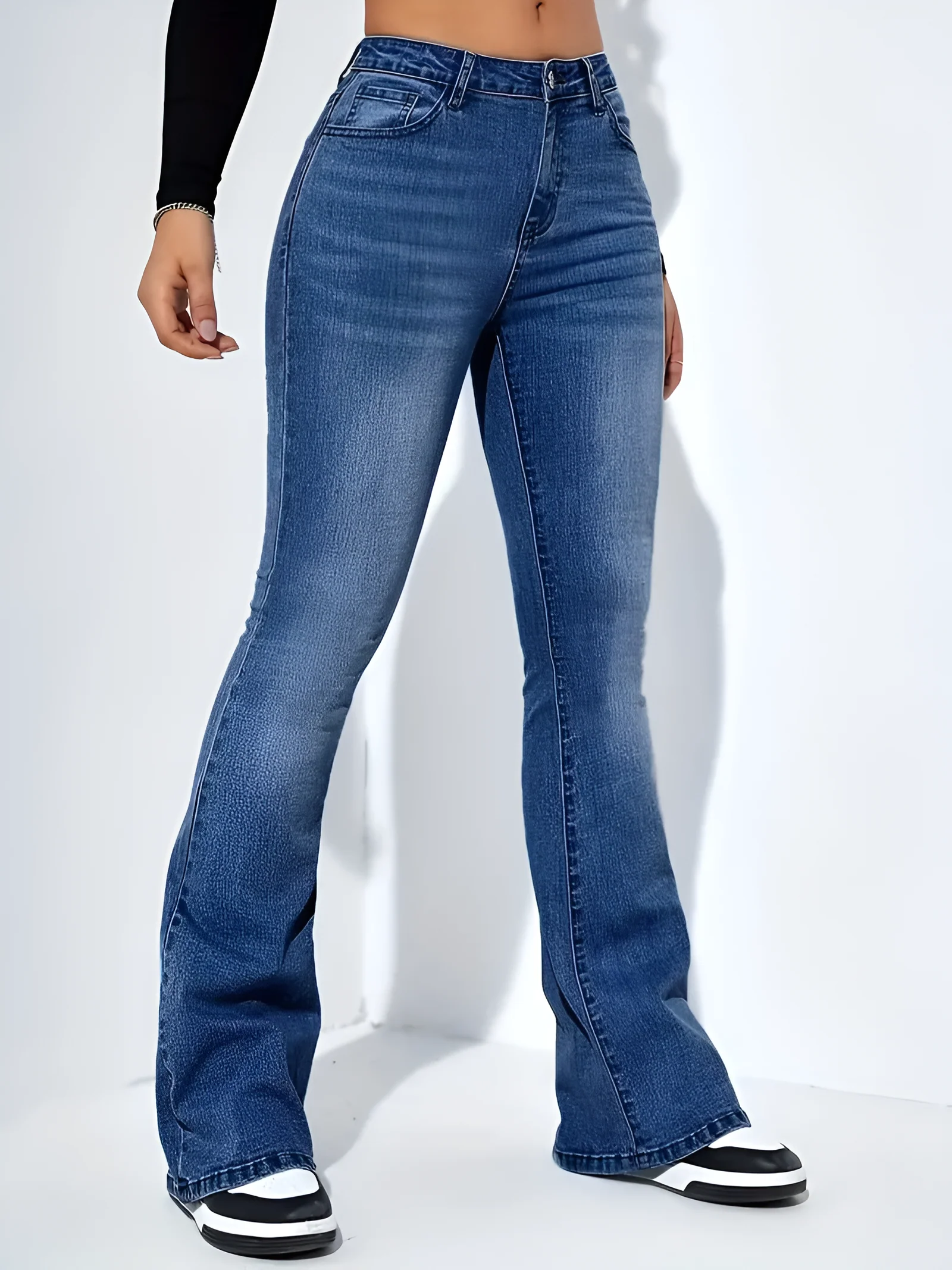 Camila | High-Waist Flare Stretch Mustache Jeans - Image 11