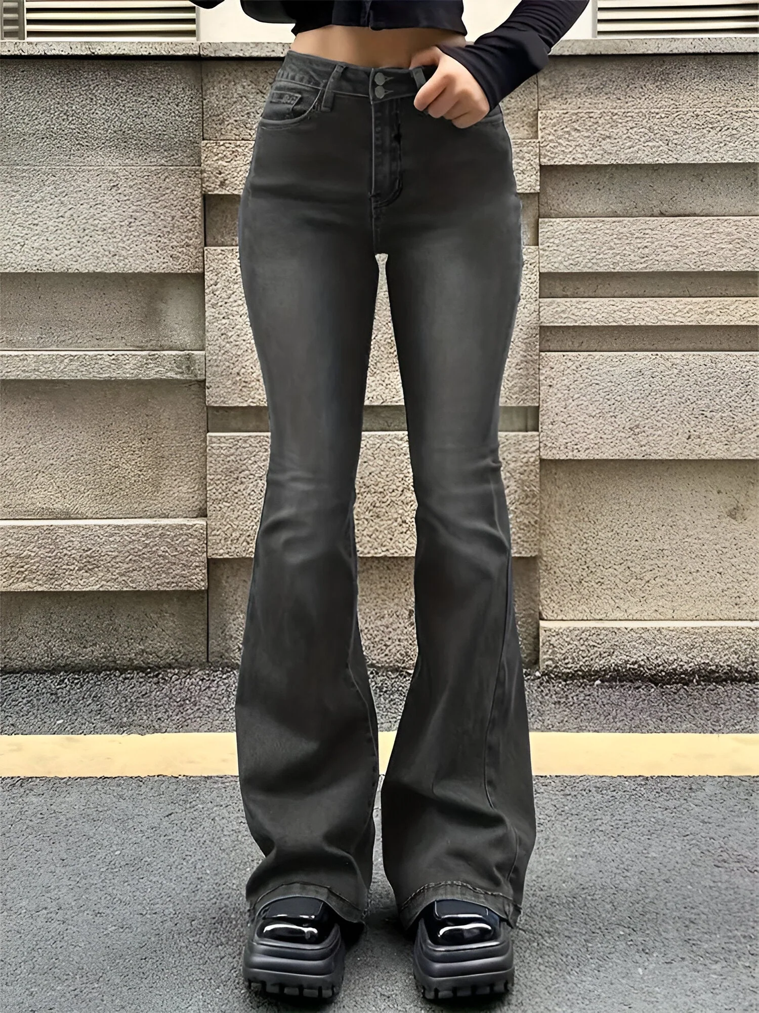 Camila | High-Waist Flare Stretch Mustache Jeans - Image 12