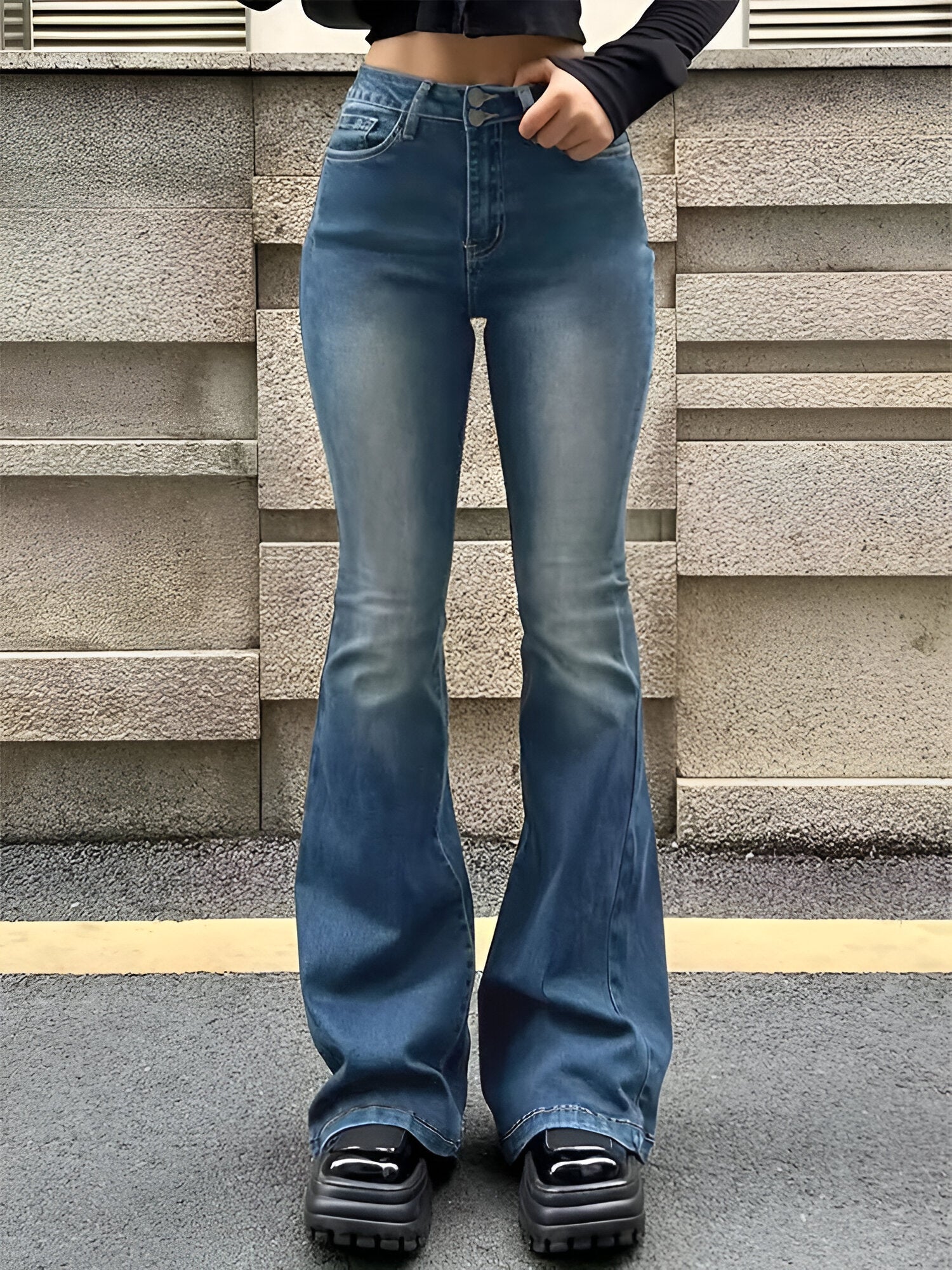Camila | High-Waist Flare Stretch Mustache Jeans - Image 13