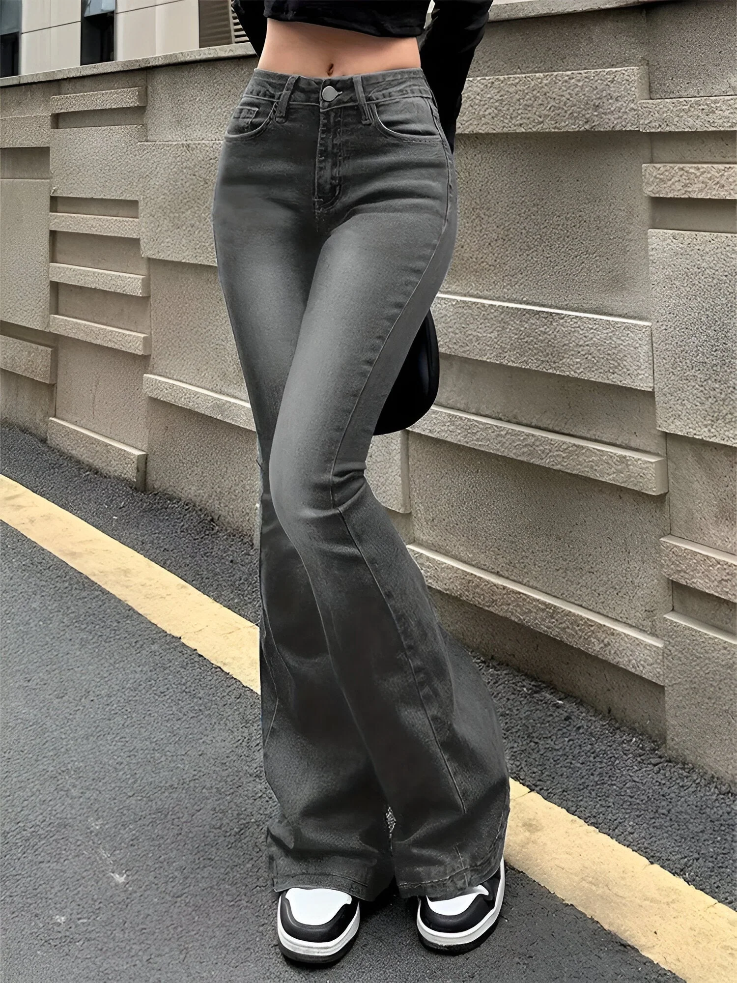 Camila | High-Waist Flare Stretch Mustache Jeans - Image 2