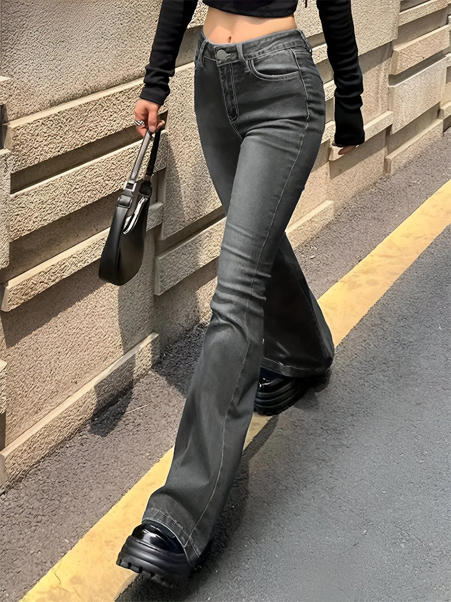 Camila | High-Waist Flare Stretch Mustache Jeans - Image 6