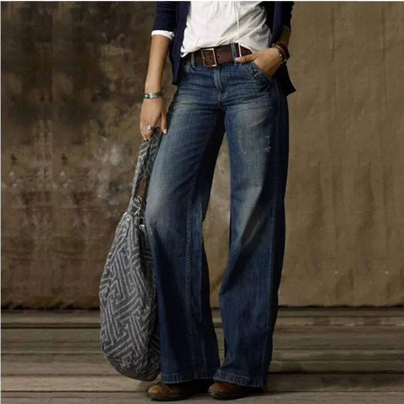 Camila – Weit geschnittene Damenjeans mit hoher Taille - Image 2