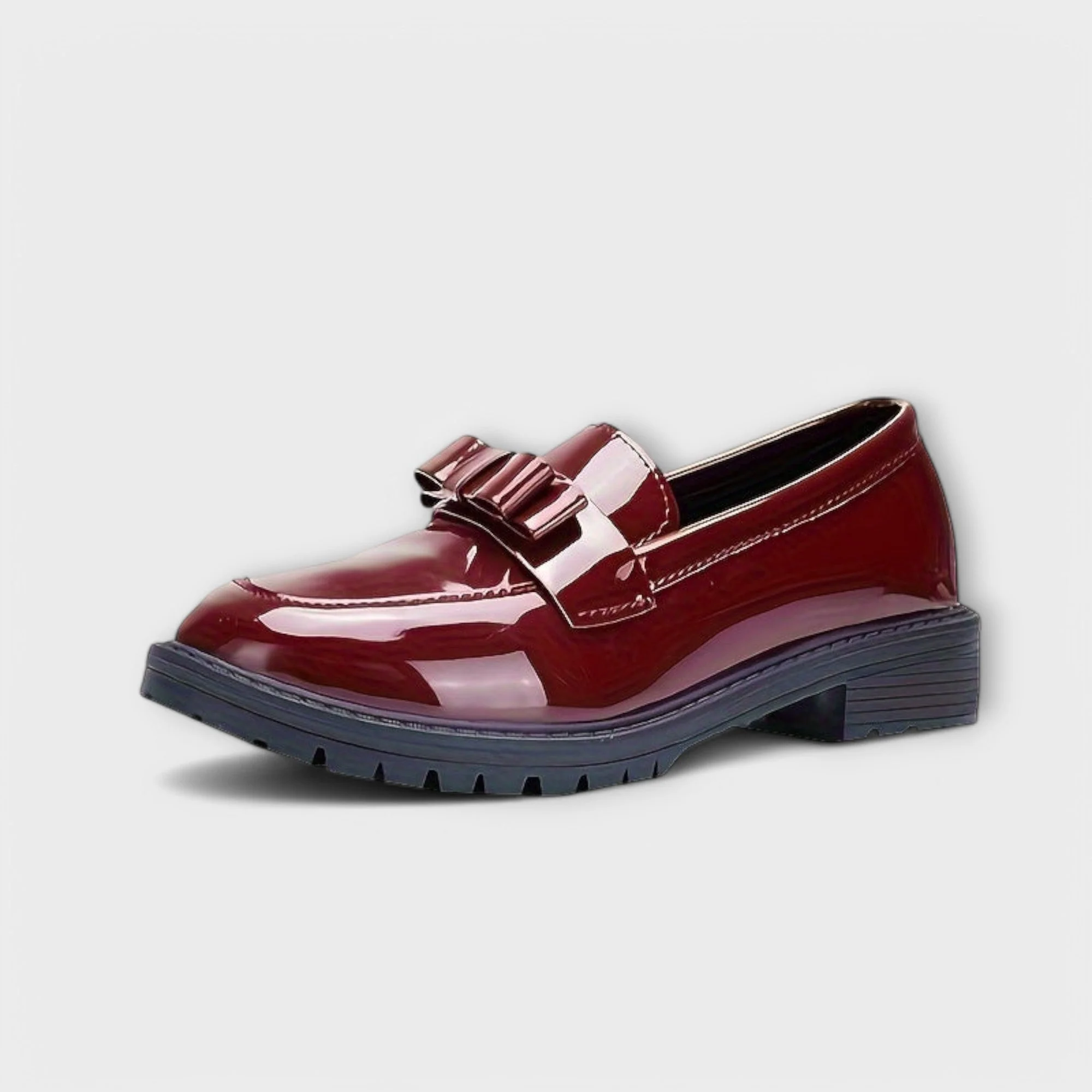 Camille – Lack-Loafer mit Schleifendetail und Profilsohle - Image 5
