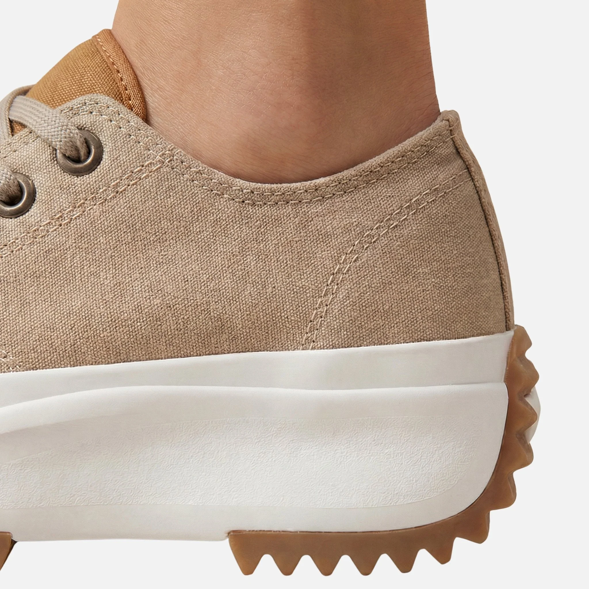 Yvonne | Damen Canvas-Sneaker Plateau Wellensohle – Canvas Plateau Sneaker - Image 6