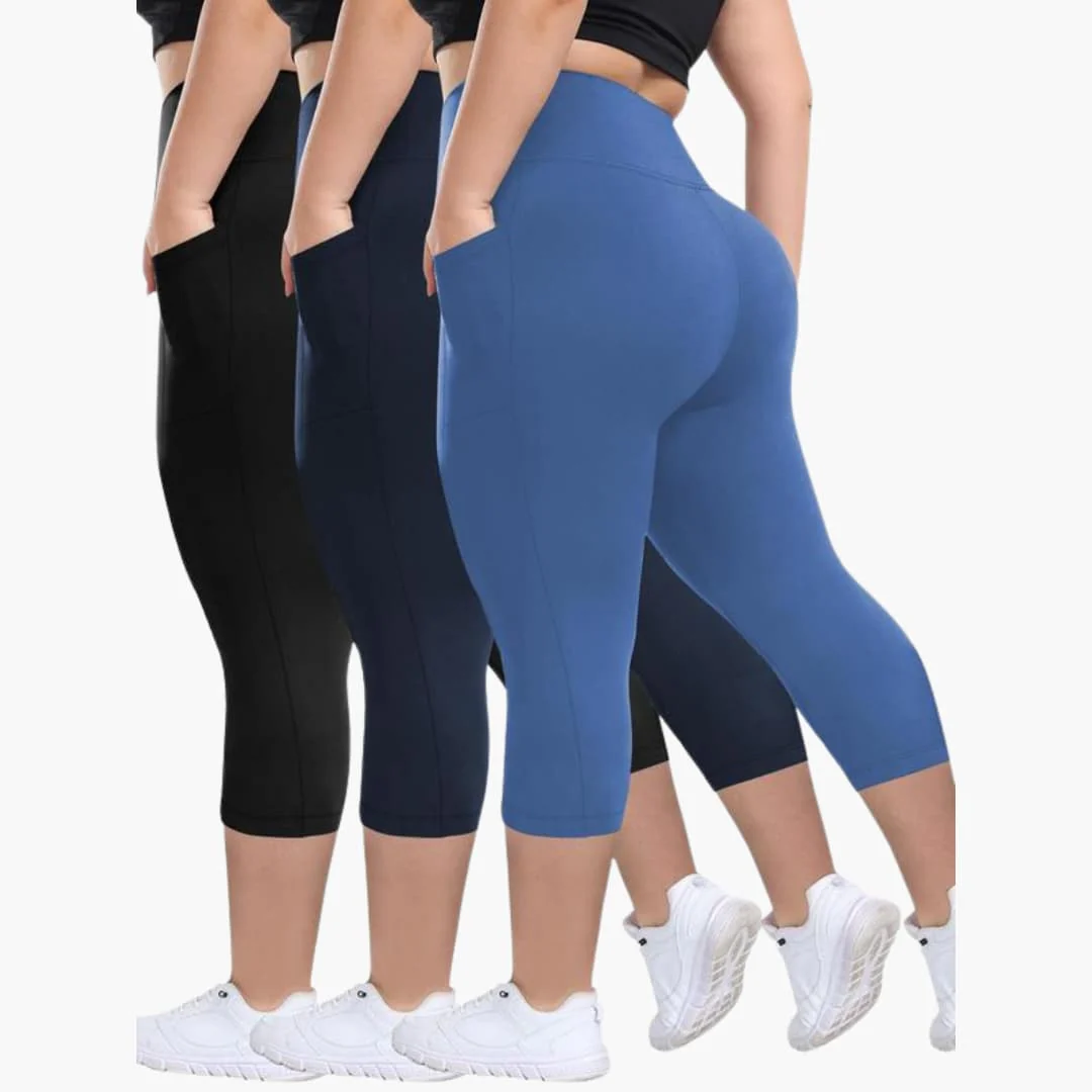 Capri-Leggings Set - Für Damen mit hoher Taille Sport - Image 6
