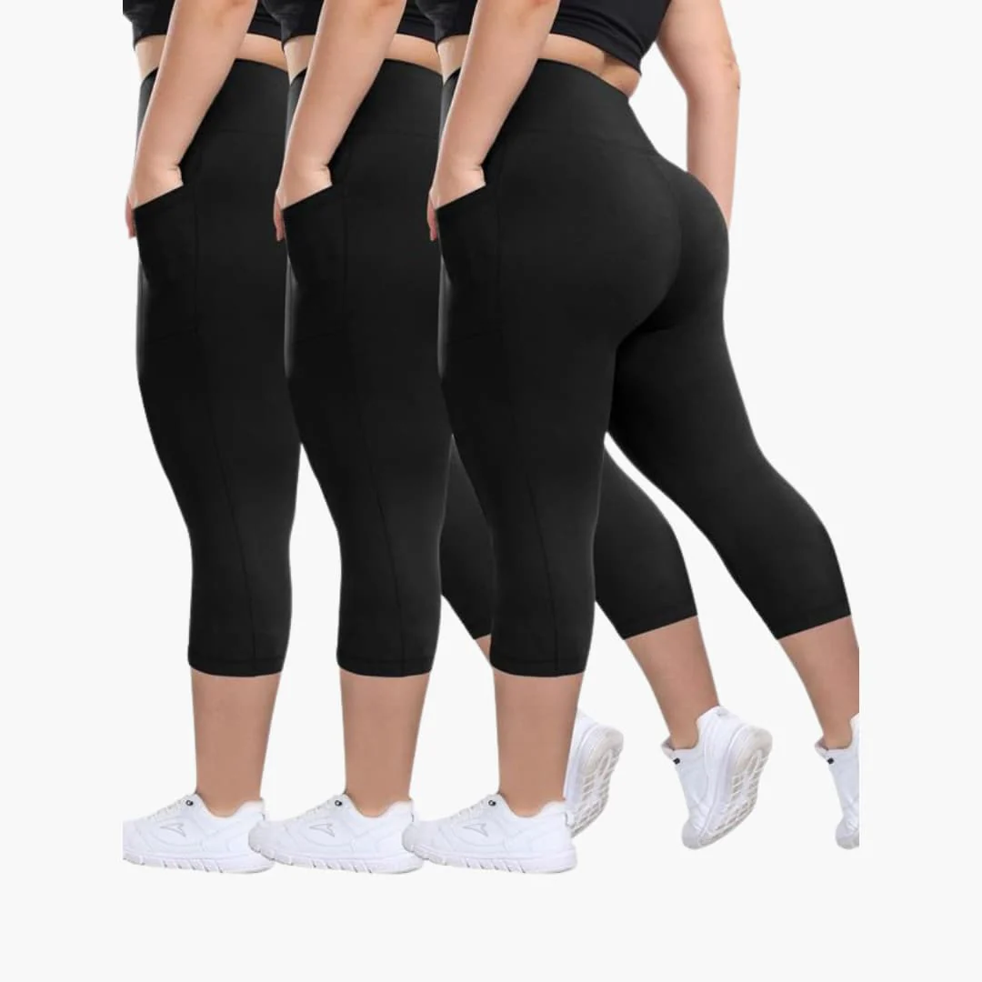 Capri-Leggings Set - Für Damen mit hoher Taille Sport - Image 7