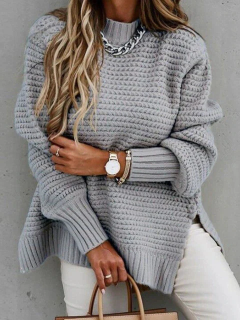 Caraleena | Der neue halbhohe Halsausschnitt Elegante Pullover-Oberteile - Image 4