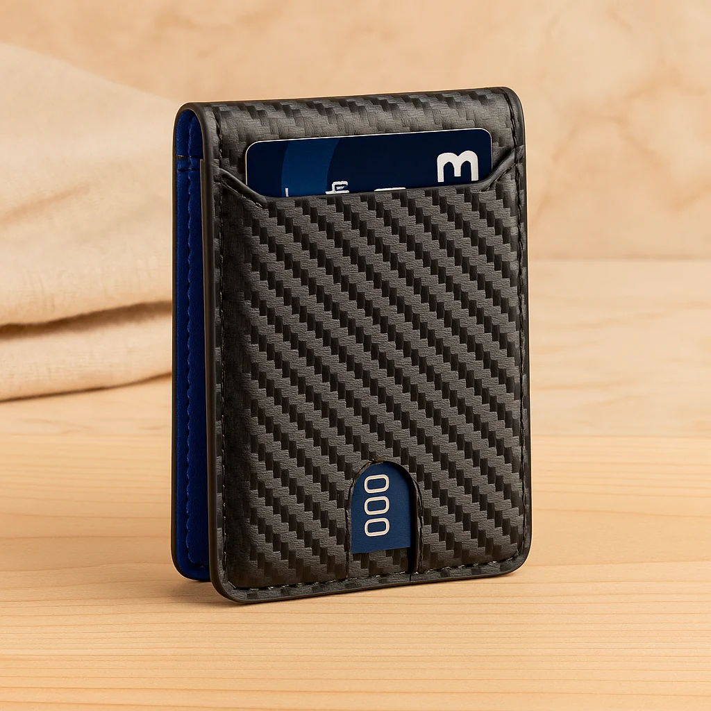 Carbonfaser Bifold Geldbörse – Schlanker RFID-blockierender Kartenhalter - Image 3