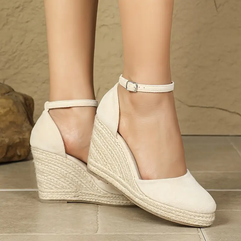 Carla - Elegante Damen-Keilsandalen mit Knöchelriemen - Image 2