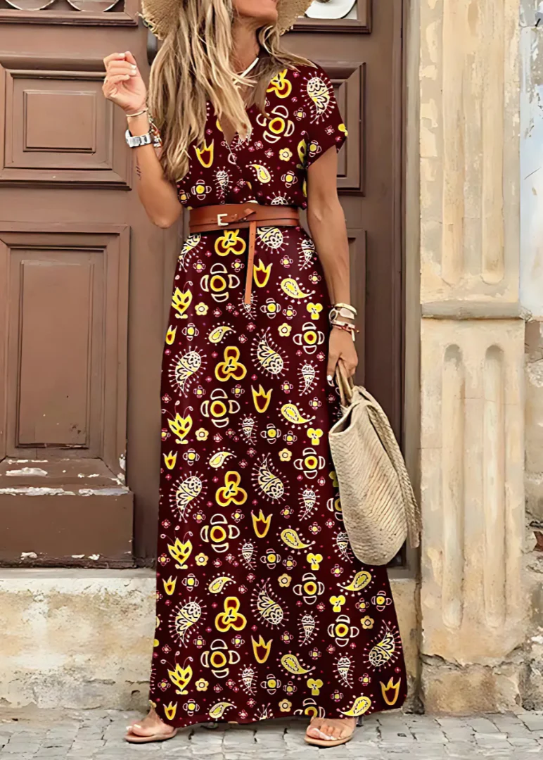 Carla | Elegantes langes Boho-Kleid - Image 2