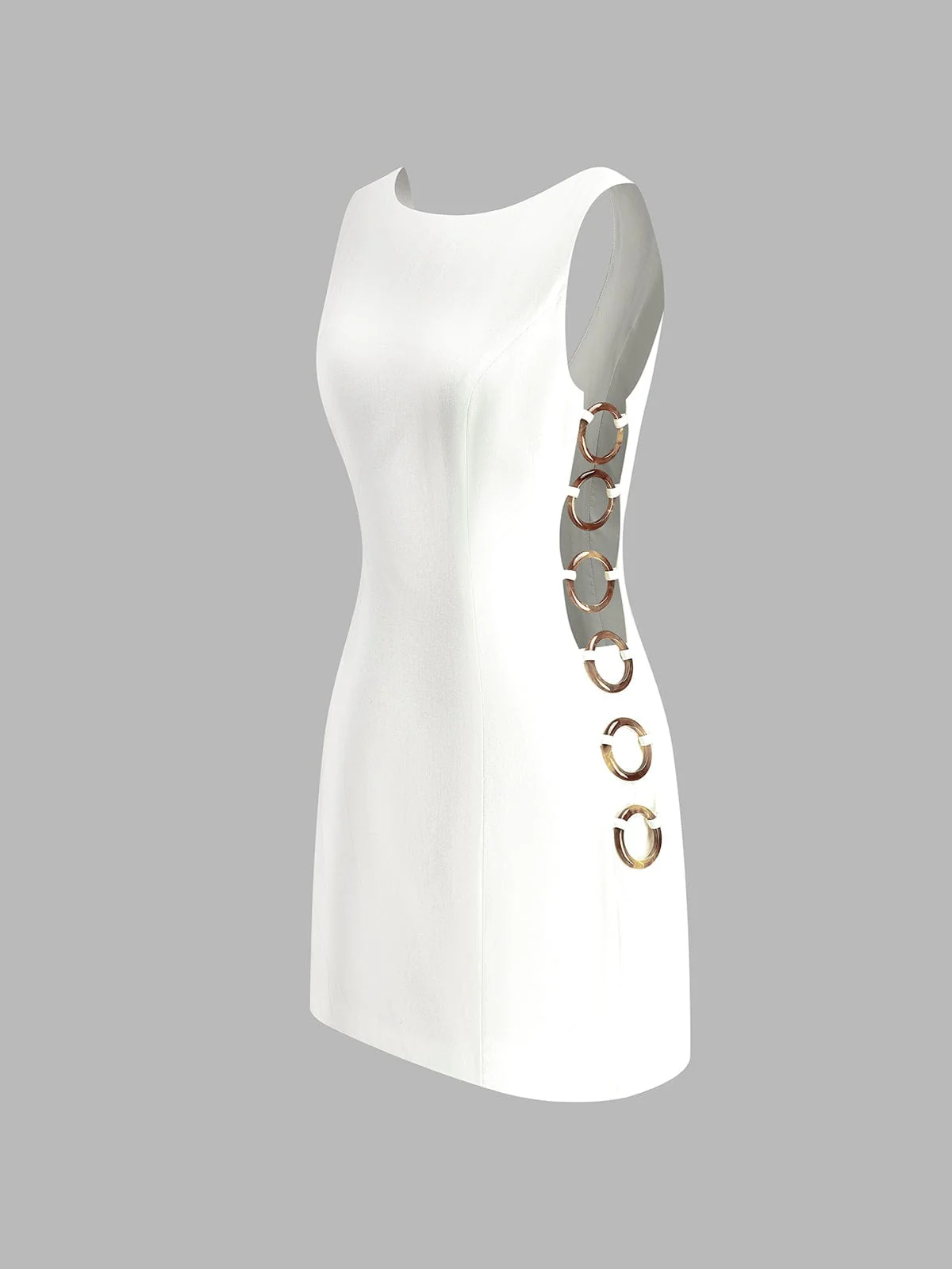 Carlotta | Elegantes Minikleid mit Cut-Outs & Ring-Details - Image 6