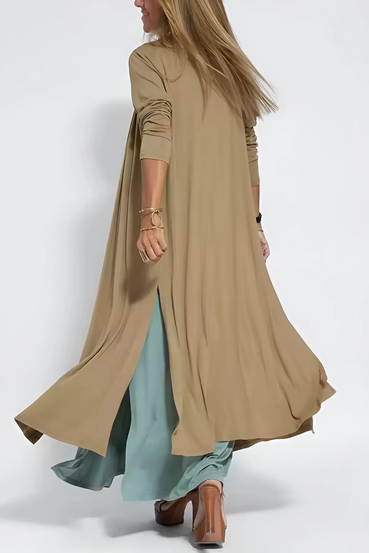 Carmela | Elegantes langes Kleid mit Strickjacke - Image 14
