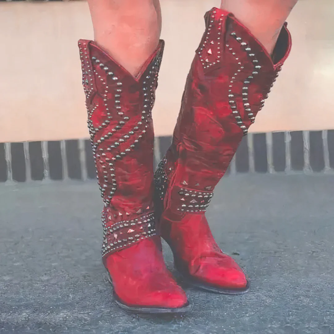 Carmen – Markante verzierte Damen Westernstiefel - Image 3
