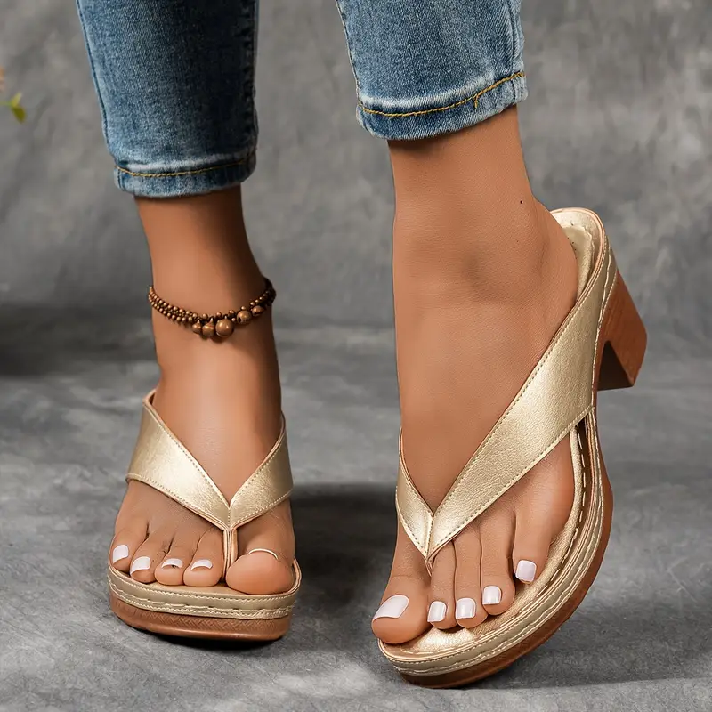 Carolin | Damen Slip On Sandalen Mit Absatz - Image 5