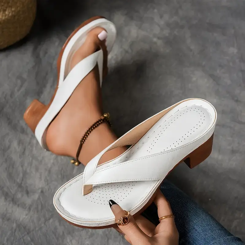 Carolin | Damen Slip On Sandalen Mit Absatz - Image 8