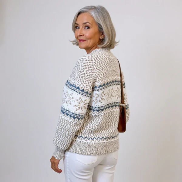Caterina - Handge Fertigt Woll Pullover - Image 8