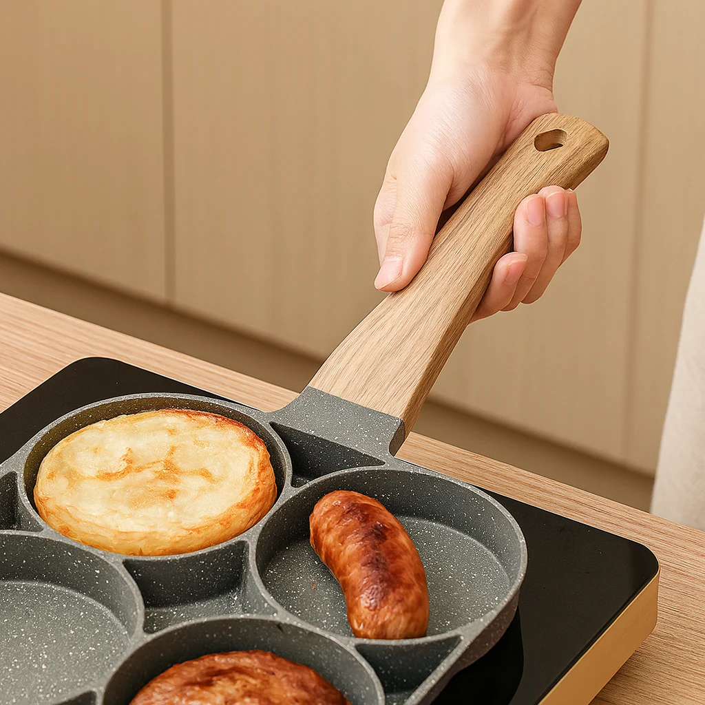 Cavora | Antihaft-Eier- und Pfannkuchenpfanne mit 4 Schlitzen - Image 2