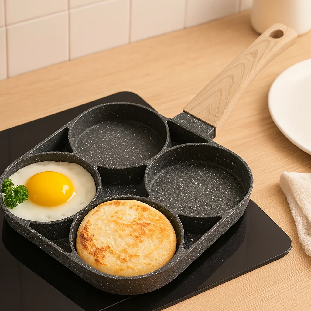 Cavora | Antihaft-Eier- und Pfannkuchenpfanne mit 4 Schlitzen - Image 3