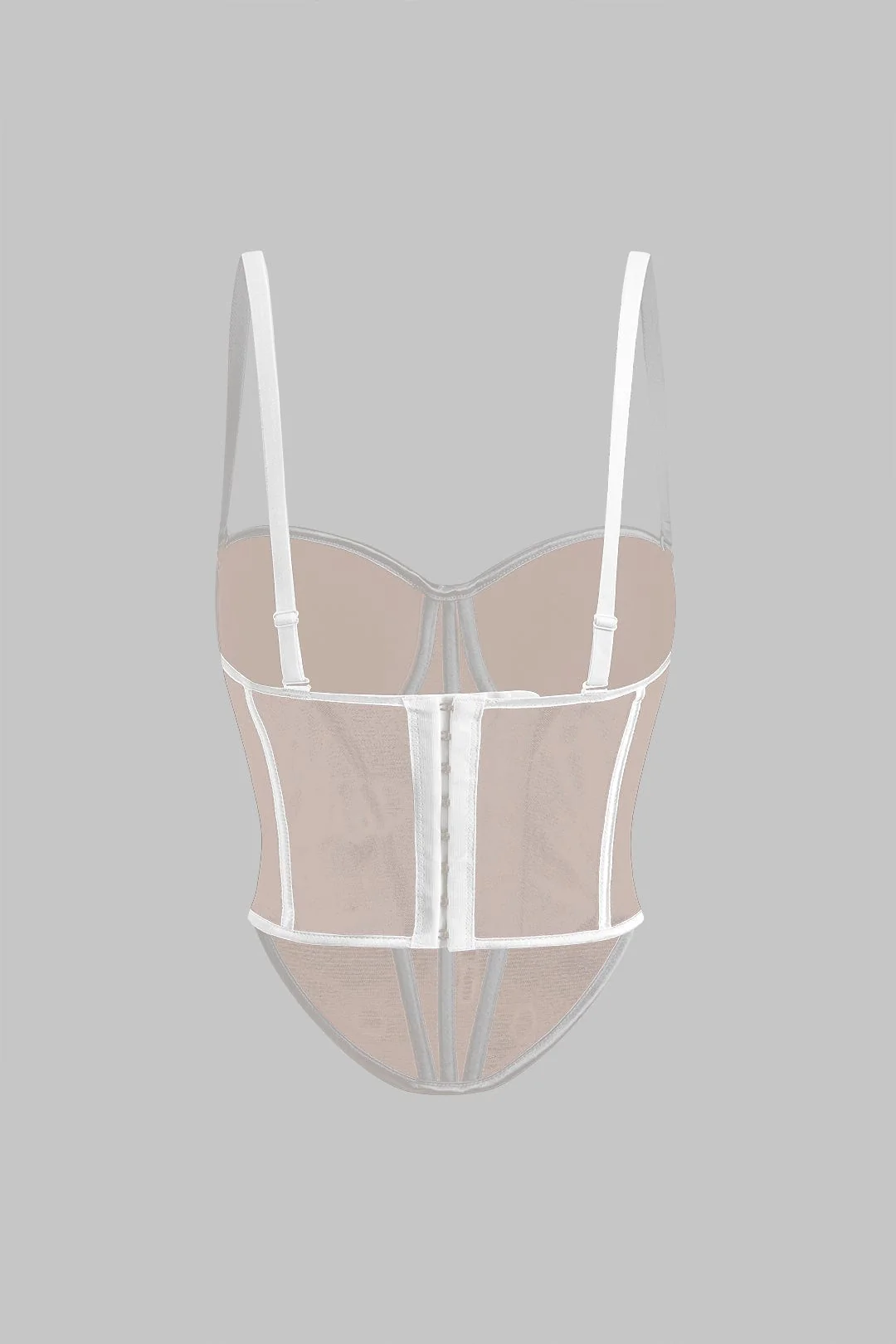 Cecilia | Elegantes Mesh-Korsett-Top mit Kontrastpaspeln - Image 12