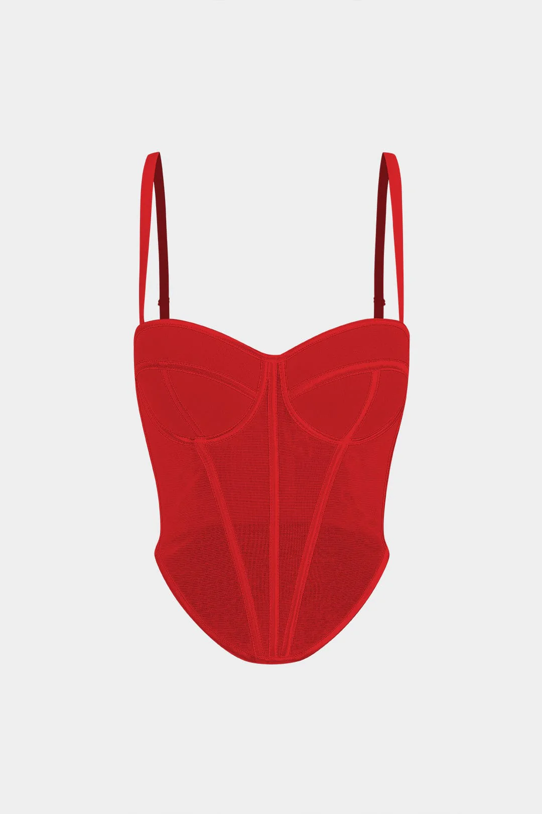 Cecilia | Elegantes Mesh-Korsett-Top mit Kontrastpaspeln - Image 18