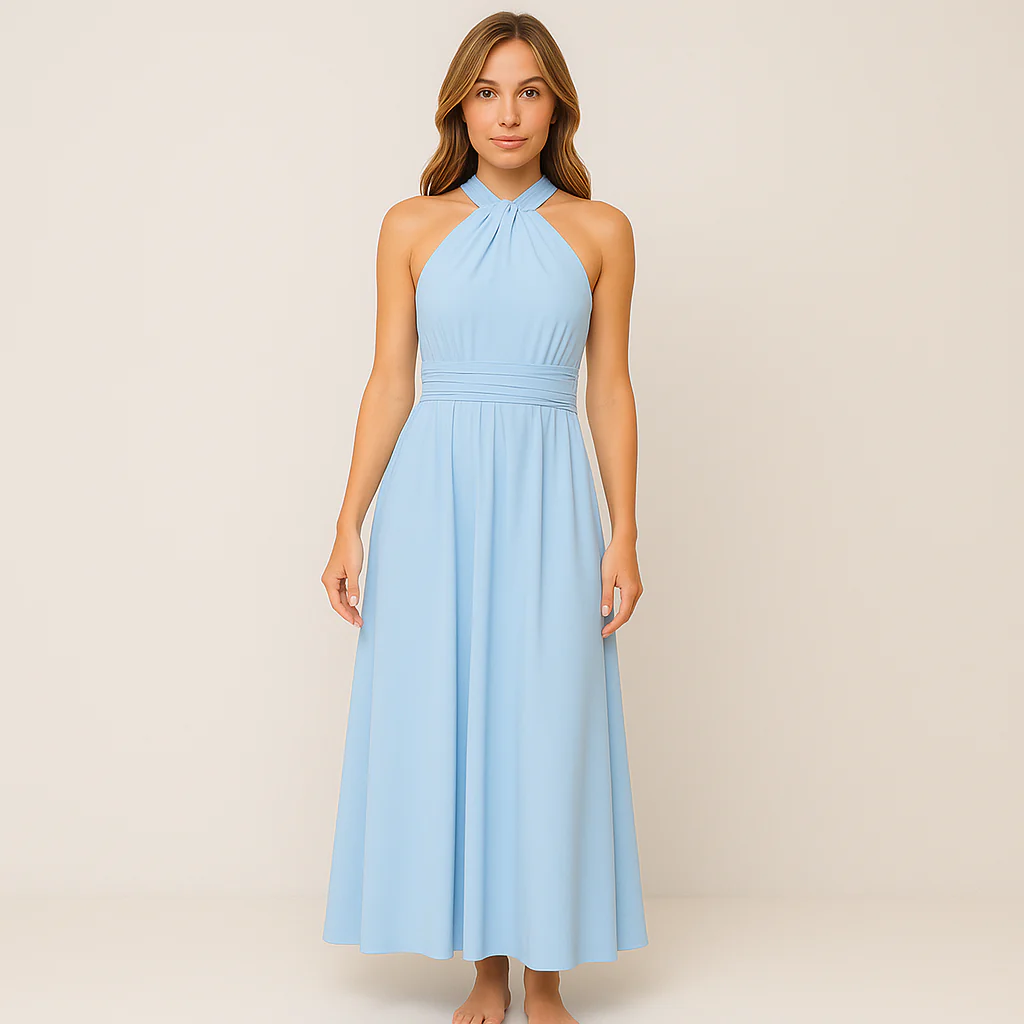 Celeste Ärmloses Lang Abendkleid mit Kreuzausschnitt - Image 2