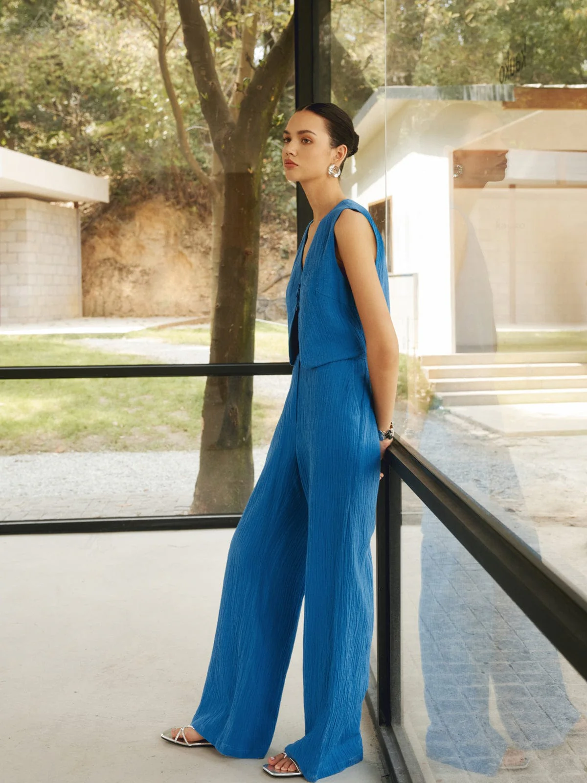 Celeste | Eleganter Plissee-Zweiteiler – Zeitlose Raffinesse in moderner Silhouette - Image 3