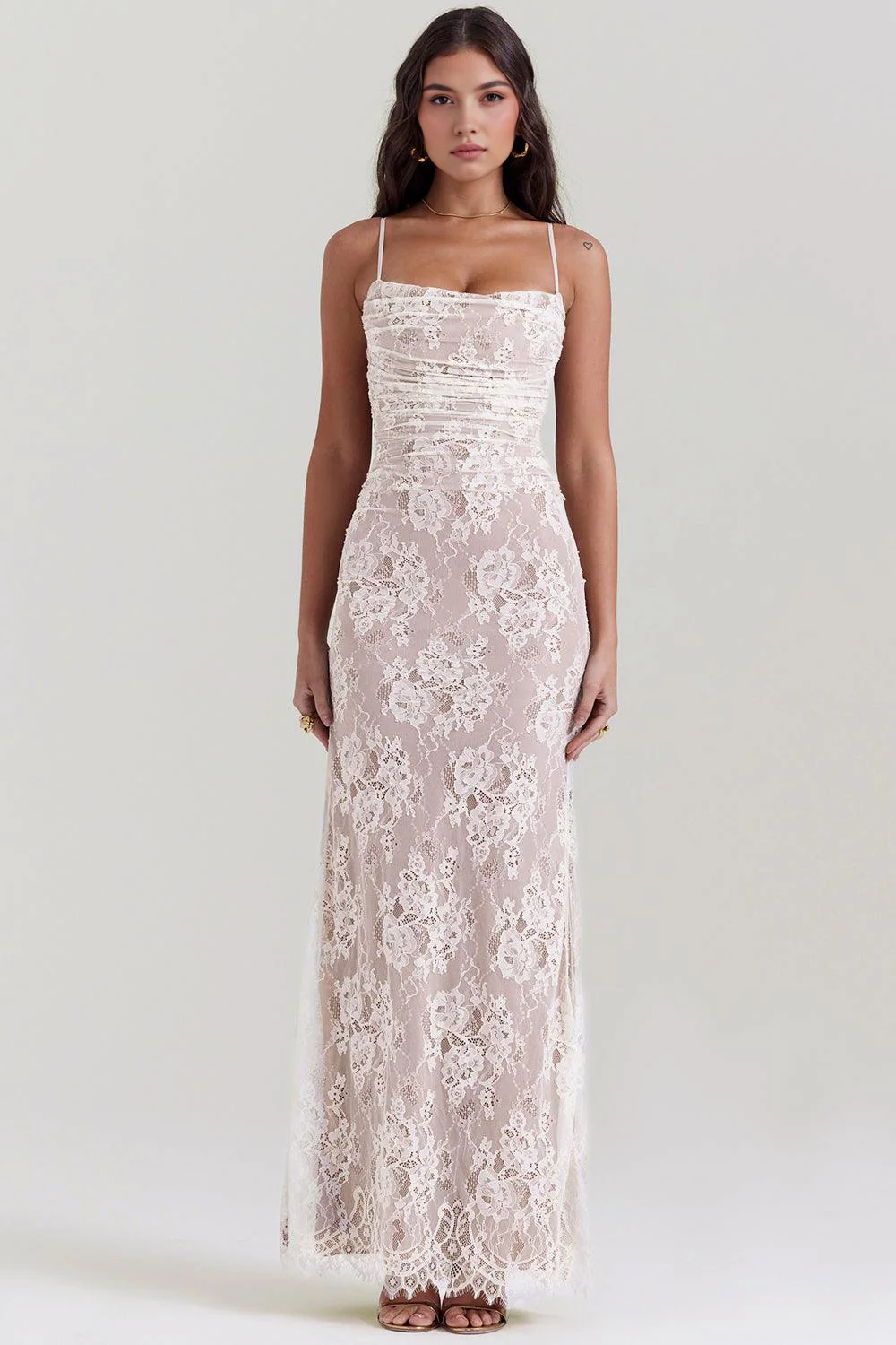 CELESTE - Spitzen Maxi Kleid - Image 14