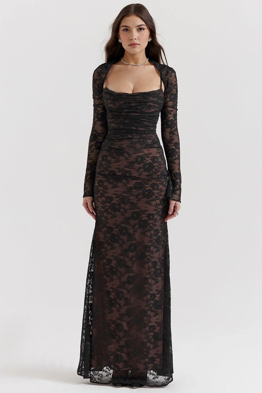 CELESTE - Spitzen Maxi Kleid - Image 15