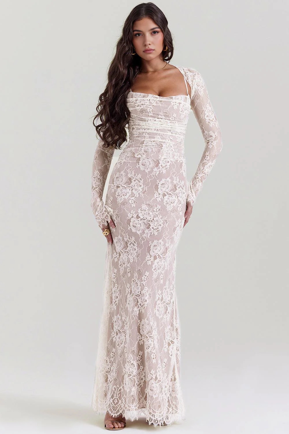 CELESTE - Spitzen Maxi Kleid - Image 2