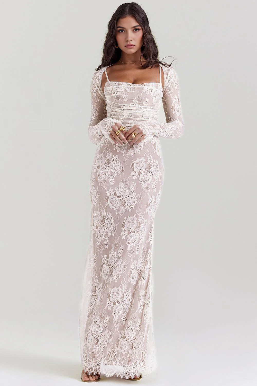 CELESTE - Spitzen Maxi Kleid - Image 6