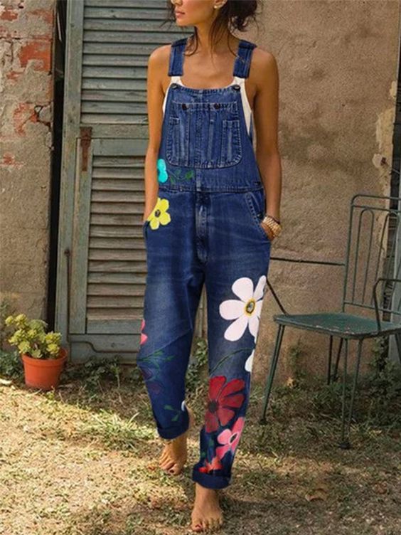 Celestia - Ärmelloser Jeans-Jumpsuit - Image 2