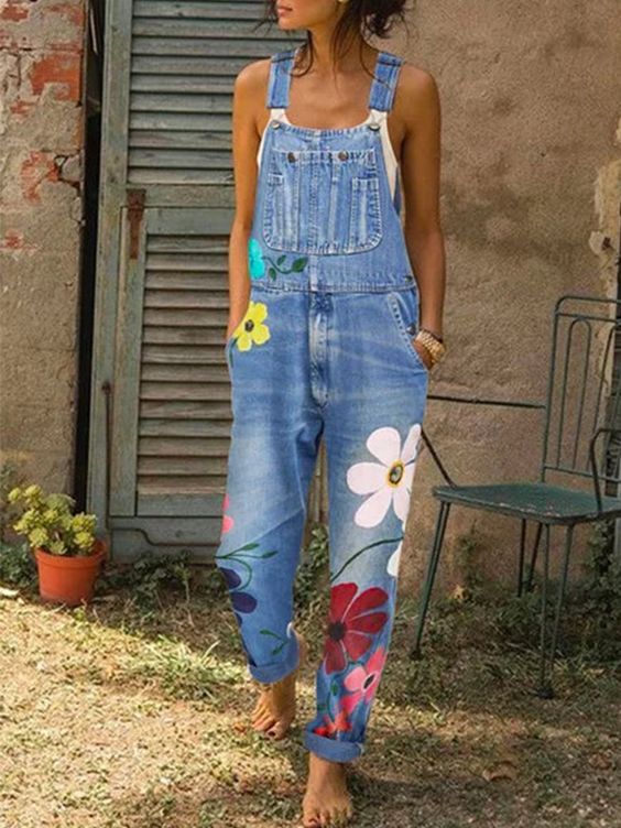 Celestia - Ärmelloser Jeans-Jumpsuit - Image 3
