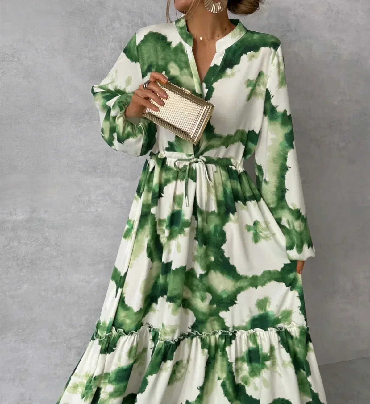 Cerena – Elegantes Maxikleid mit langen Ärmeln - Image 2
