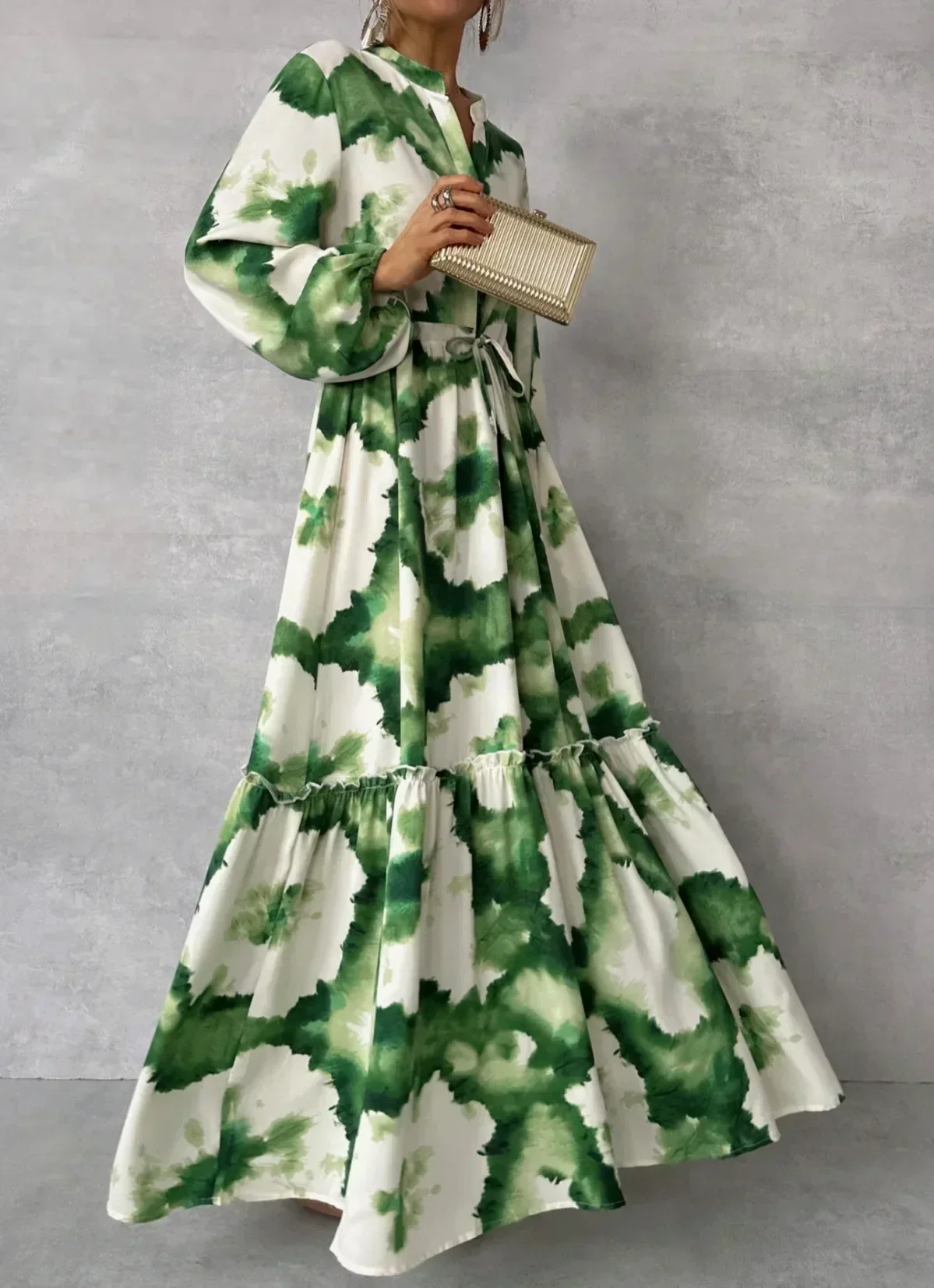Cerena – Elegantes Maxikleid mit langen Ärmeln - Image 4