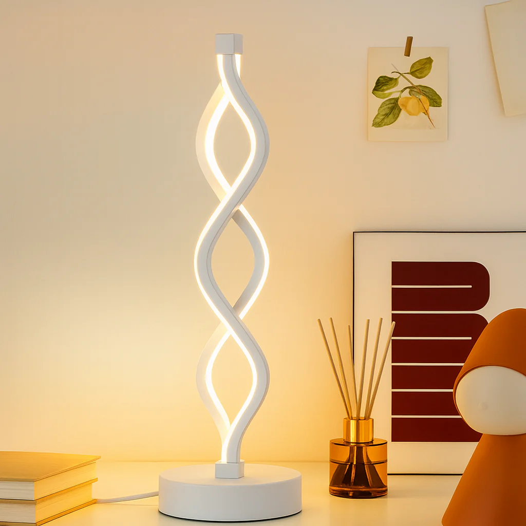 Ceryn | Minimalistische spiralförmige LED-Schreibtischlampe - Image 2