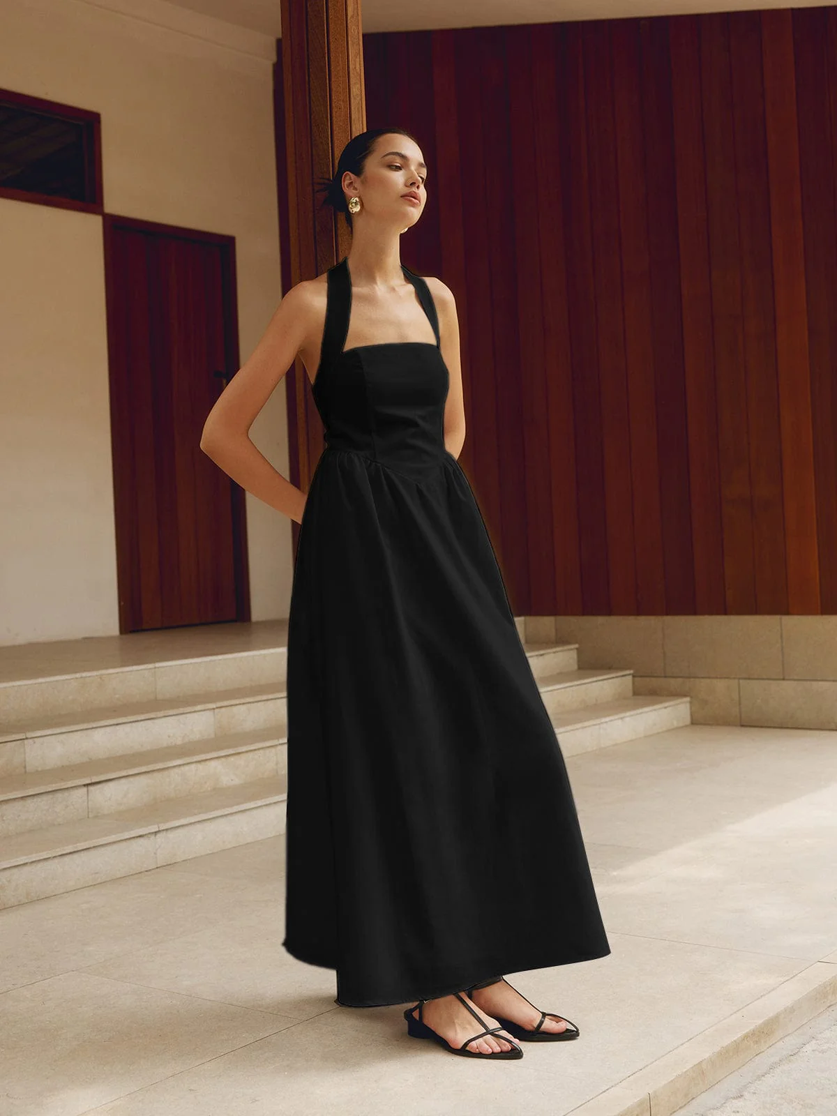 Charlotte | A-Linien Halterneck Maxikleid – Sommerliche Raffinesse - Image 11