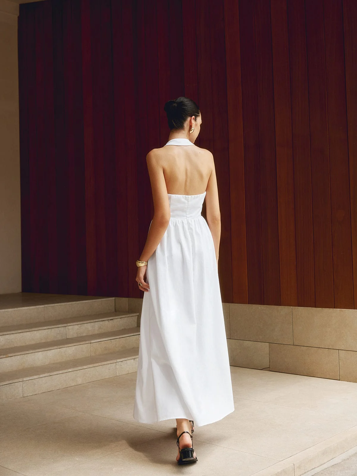 Charlotte | A-Linien Halterneck Maxikleid – Sommerliche Raffinesse - Image 2
