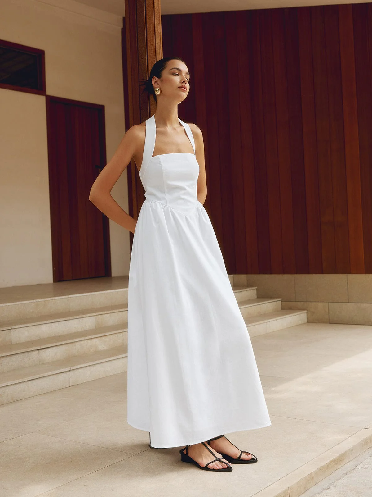 Charlotte | A-Linien Halterneck Maxikleid – Sommerliche Raffinesse - Image 9
