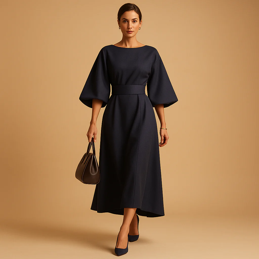 Charlotte – Elegantes Fließendes Damen Midi­kleid - Image 2