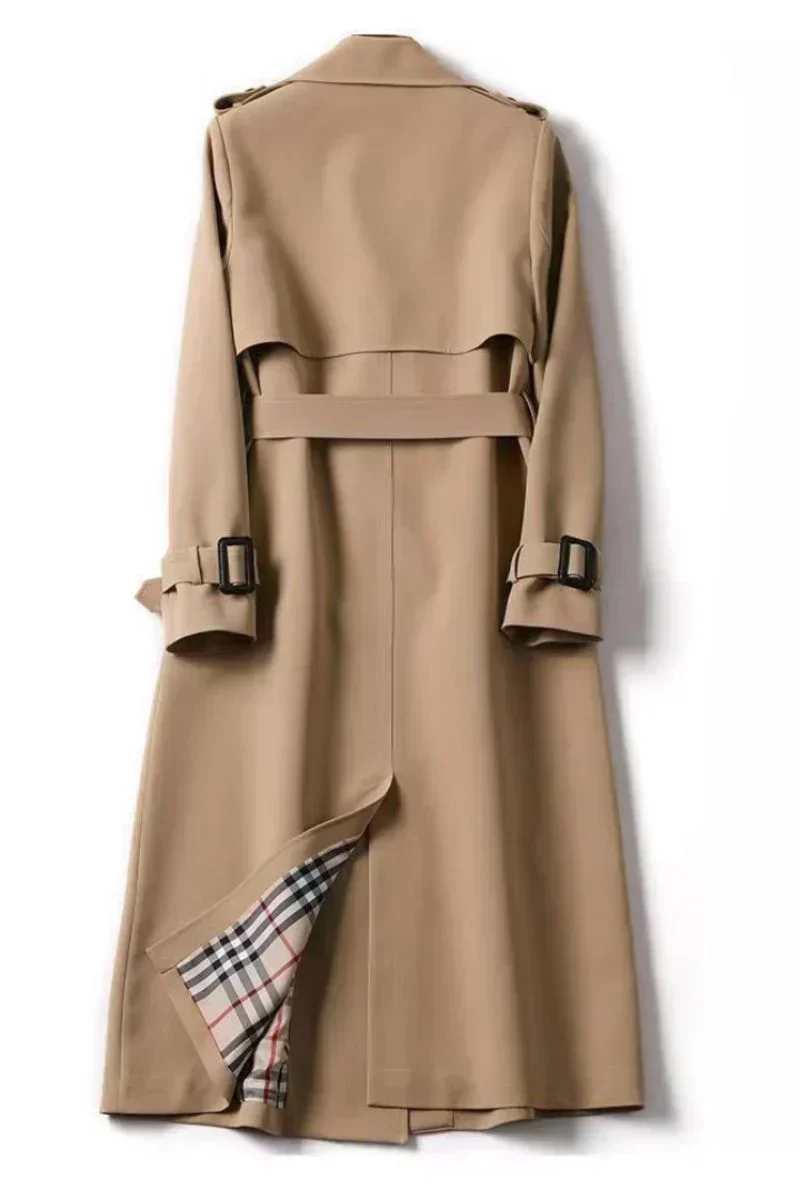Charlotte – Klassischer Doppelreihiger Damen Trenchcoat mit Gürtel - Image 3