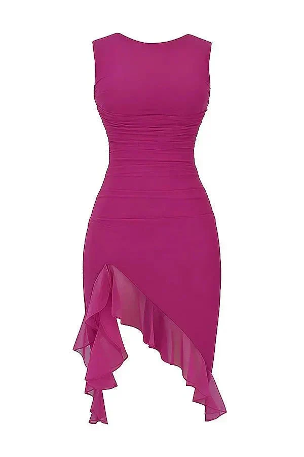 Clara | Damen Elegantes Midi Kleid Stretch Mesh – Mesh Midikleid Elegant 2026 - Image 18