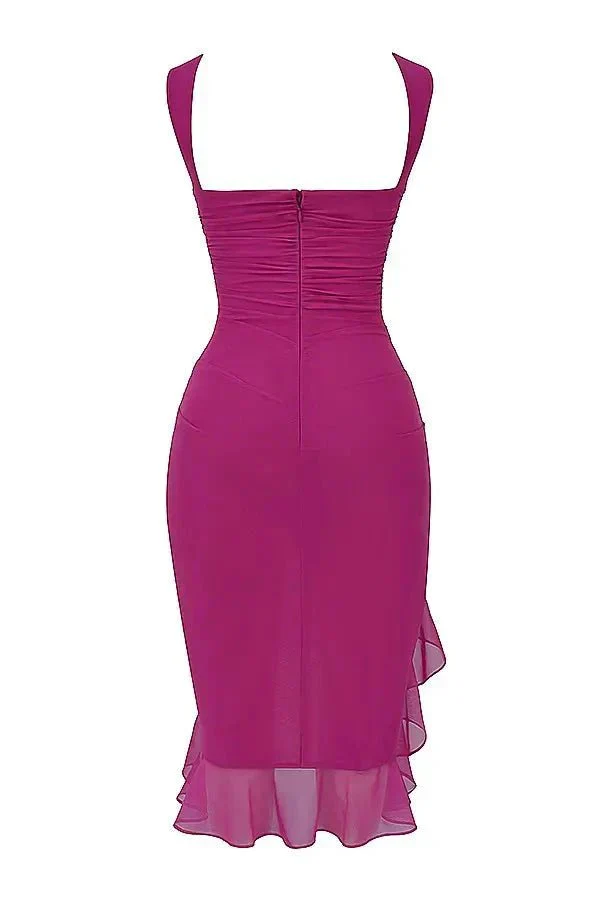 Clara | Damen Elegantes Midi Kleid Stretch Mesh – Mesh Midikleid Elegant 2026 - Image 20