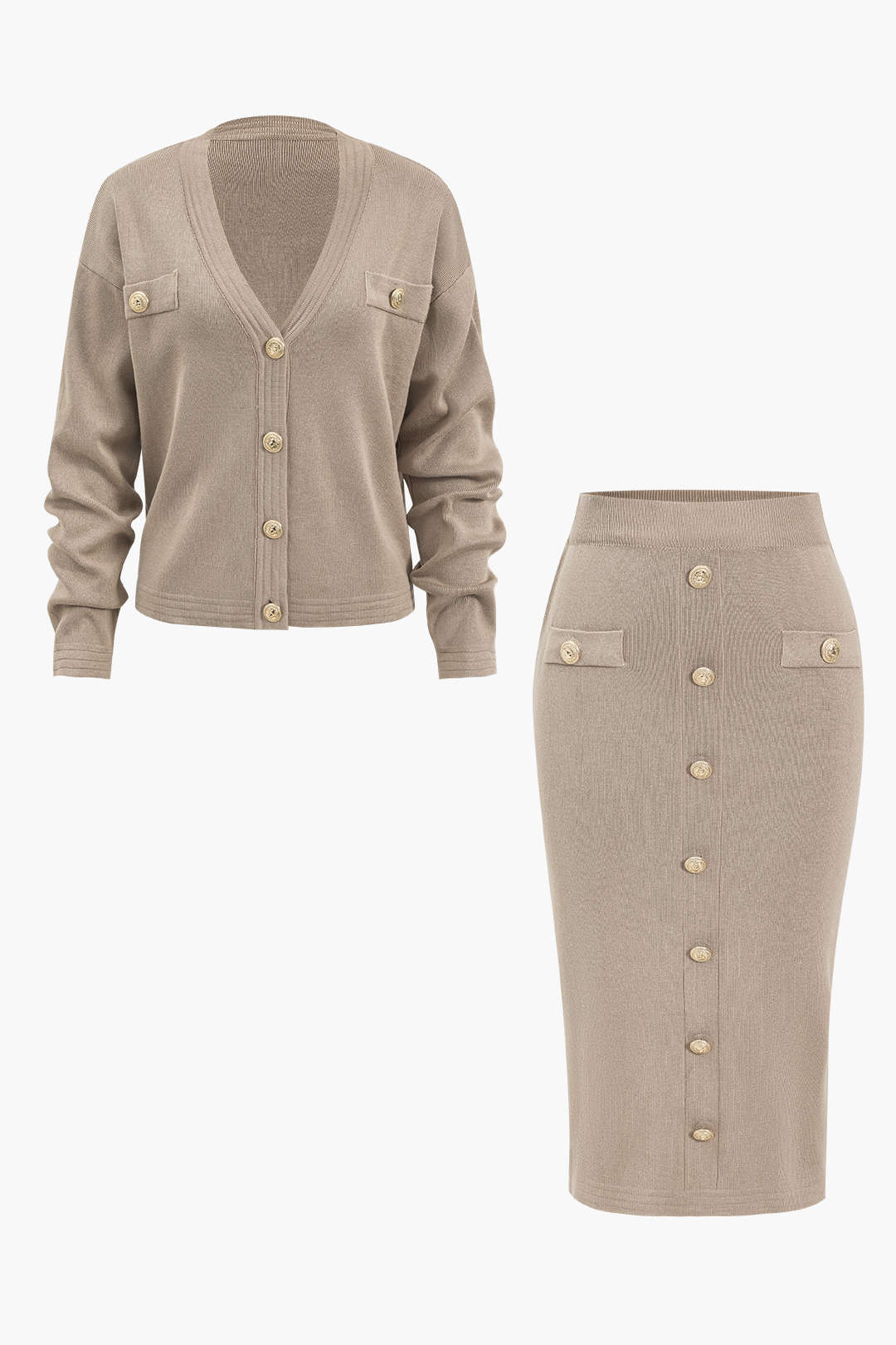 Charlotte | Strick-Set mit Cardigan & Bleistiftrock - Image 7