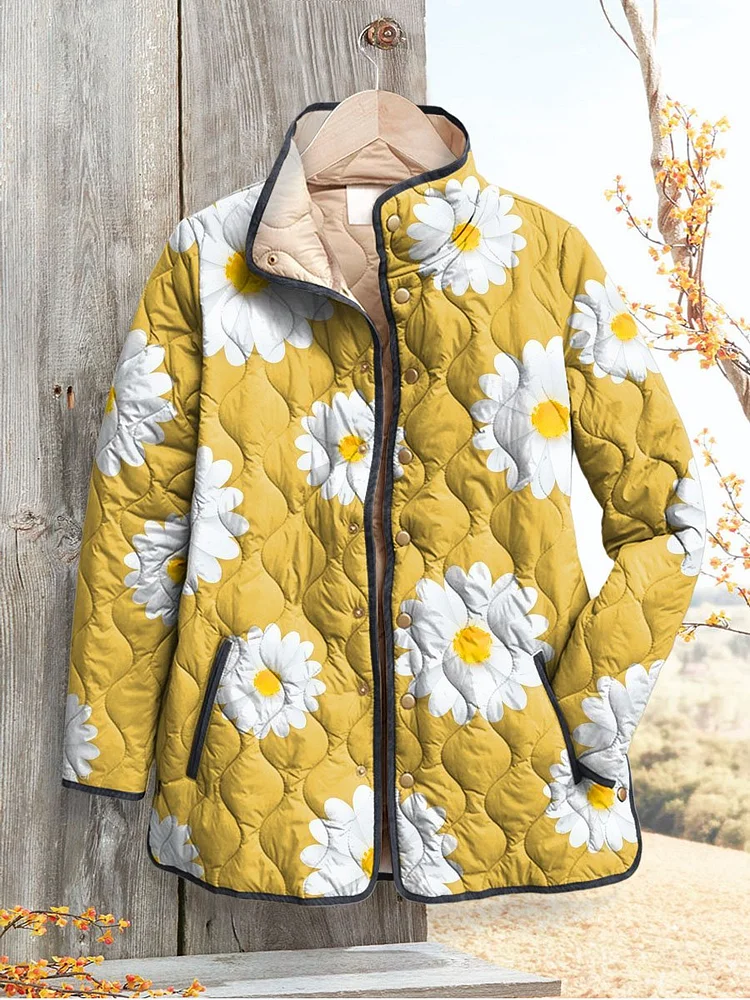 Charmante Daisy-Muster Damenjacke - Image 2