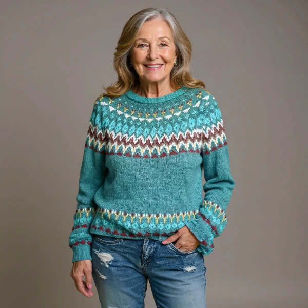 Chiaara - Handge Fertigt Woll Pullover - Image 4