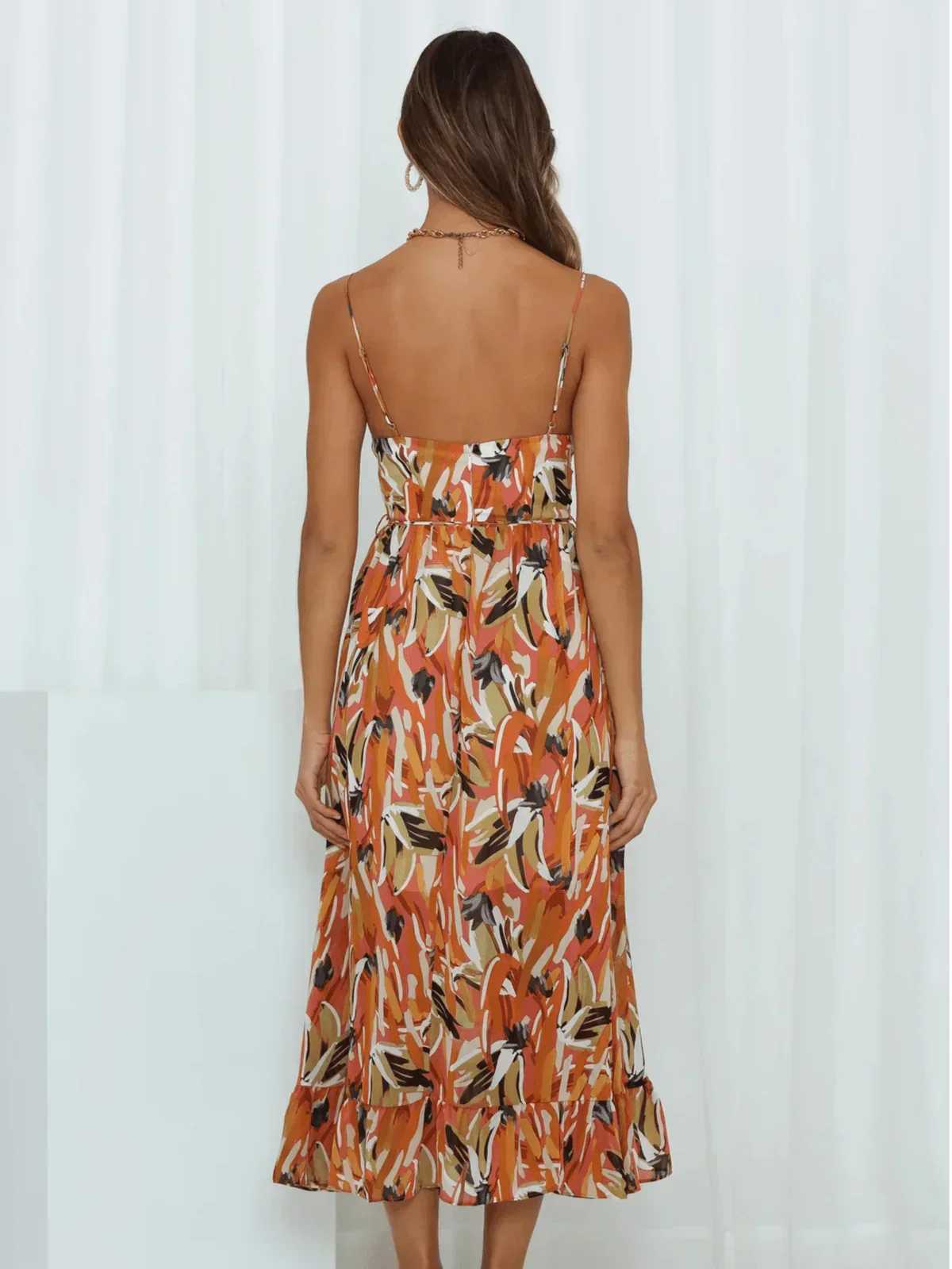 Chiara | Farbiges Midi-Kleid Chiara - Image 11