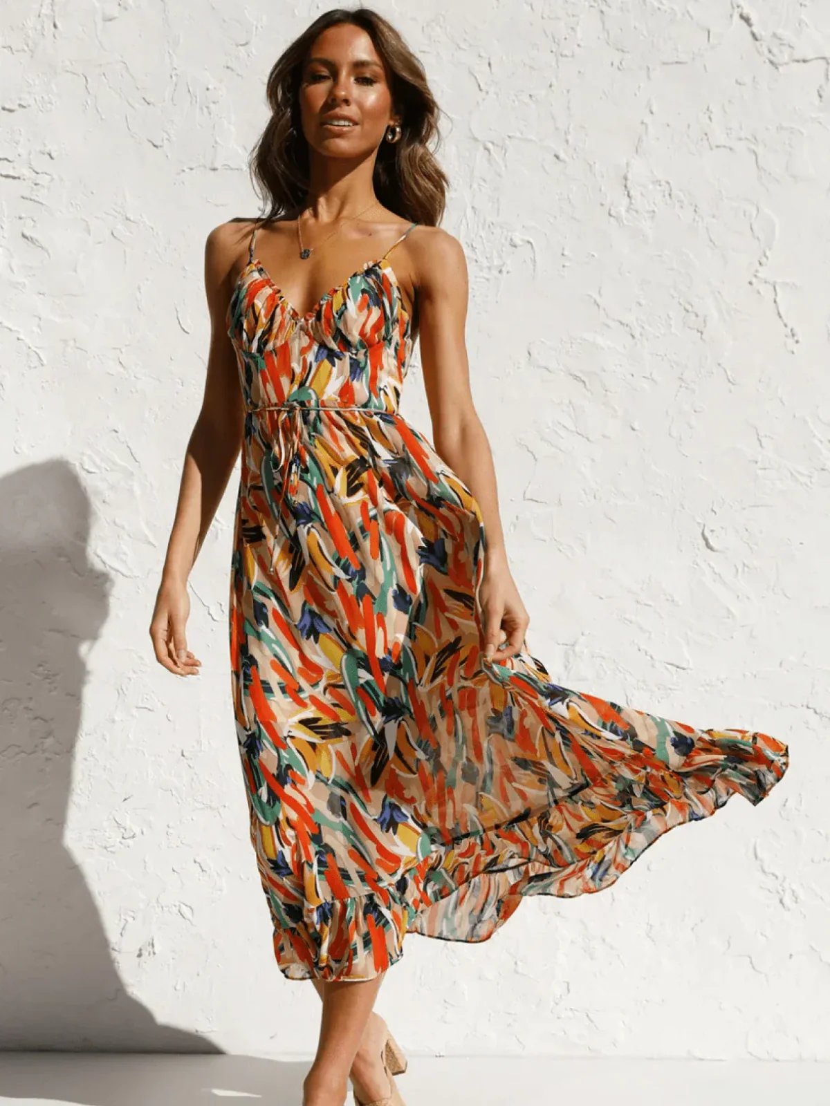 Chiara | Farbiges Midi-Kleid Chiara - Image 13