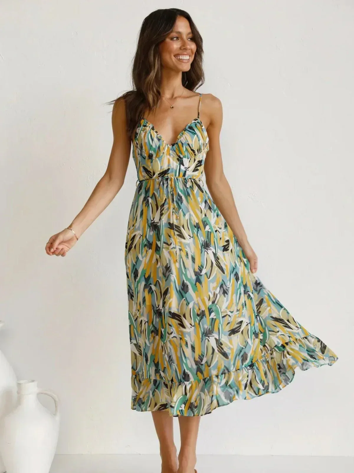 Chiara | Farbiges Midi-Kleid Chiara - Image 14