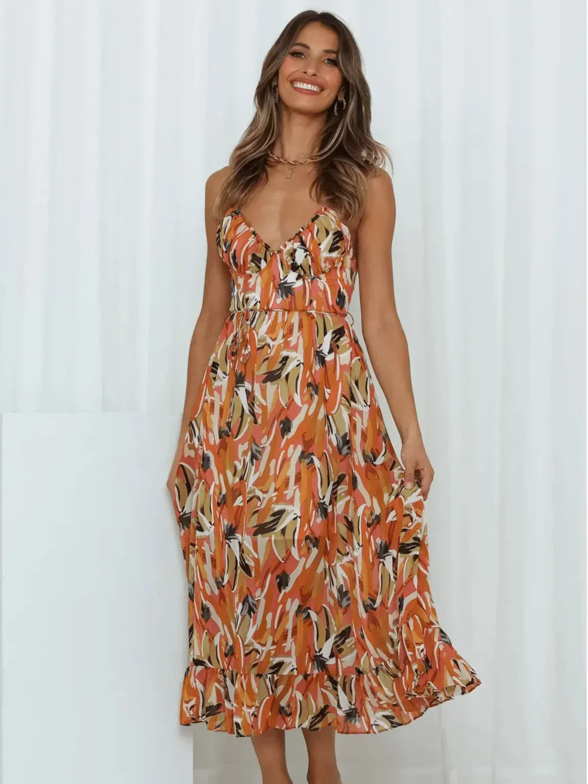 Chiara | Farbiges Midi-Kleid Chiara - Image 15