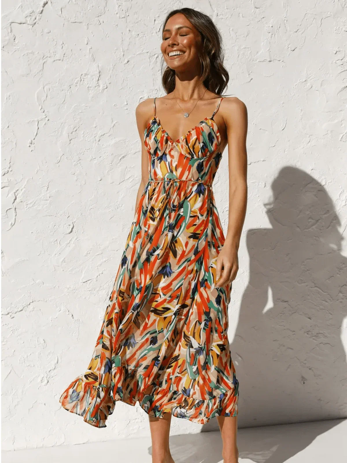 Chiara | Farbiges Midi-Kleid Chiara - Image 2